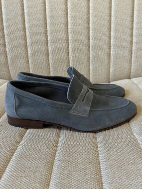M. GEMI The Sacca Donna Gray Suede Loafers Women’s